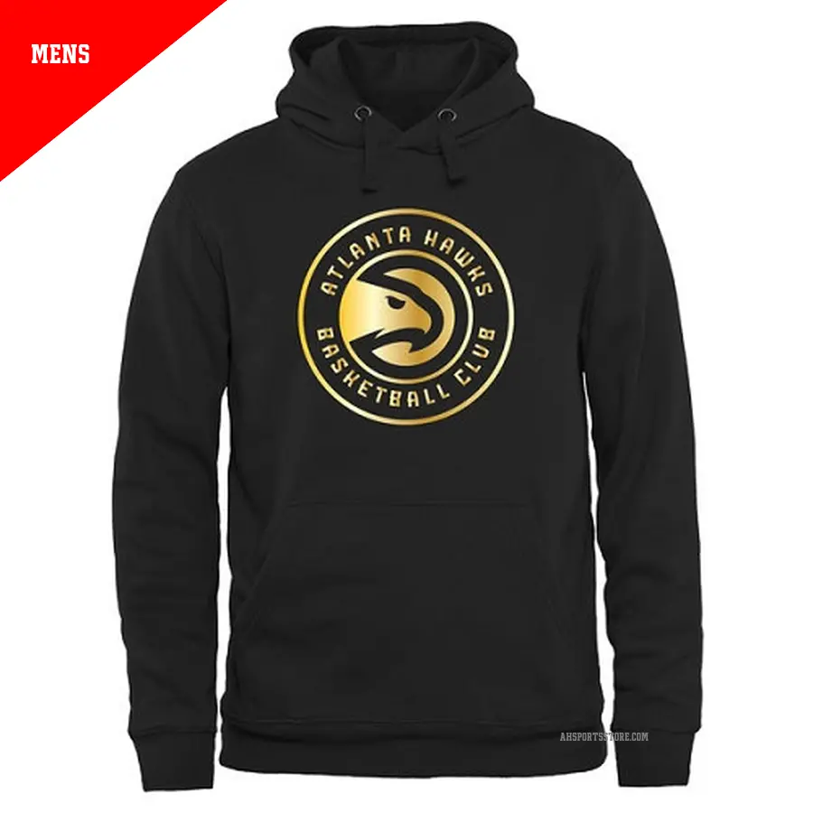 Men's Atlanta Hawks Gold Collection Pullover HoodieBlack