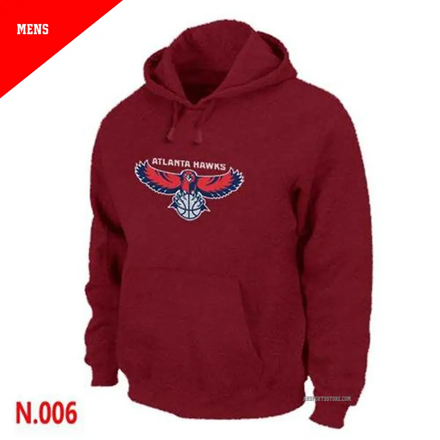Men's Atlanta Hawks Red Pullover Hoodie